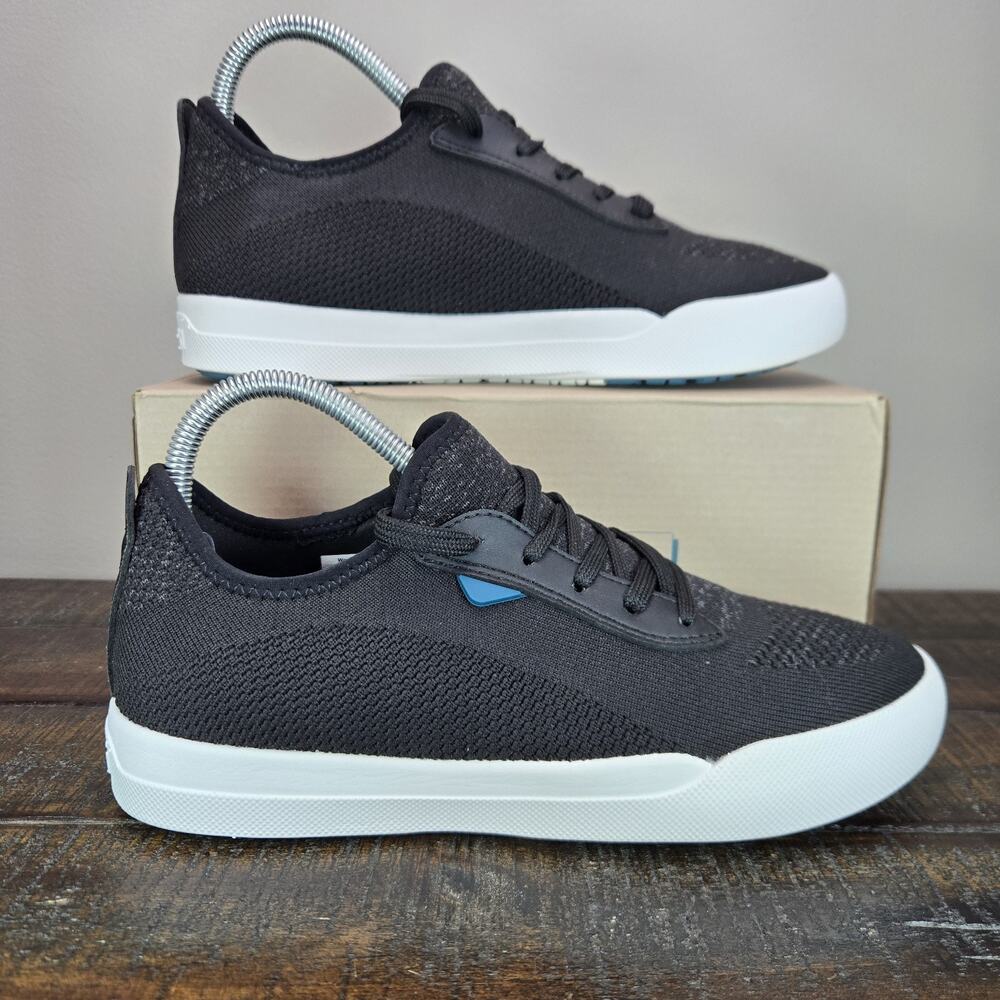 Vessi Weekend 1.5 Sneaker Womens Size 8 Waterproof Shoes Asphalt Black White